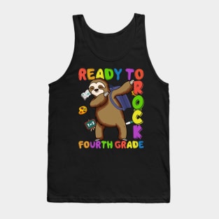 Dabbing 4th Grade Sloth Back To School Tank Top